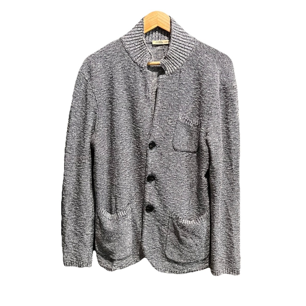 Maurizio Baldassari Gray‎ Brera Men's Cardigan Sweater Size 52